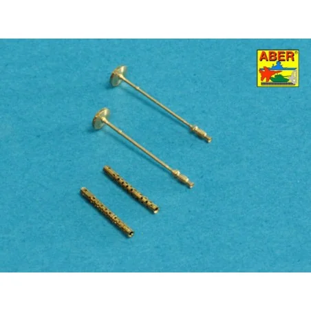 Set of 2 barrels for German machine guns MG34, 1/48 - Aber Models 4...