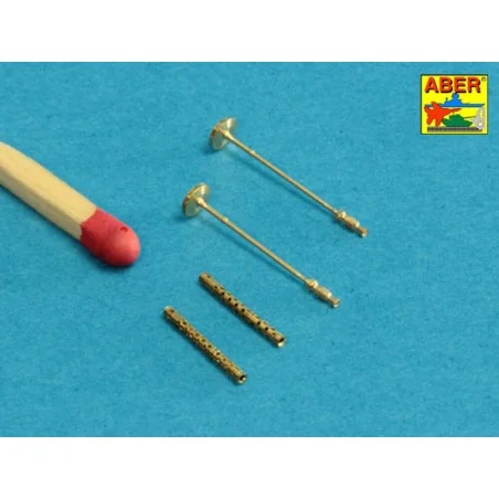 Set of 2 barrels for German machine guns MG34, 1/48 - Aber Models 4...