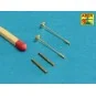 Set of 2 barrels for German machine guns MG34, 1/48 - Aber Models 4...