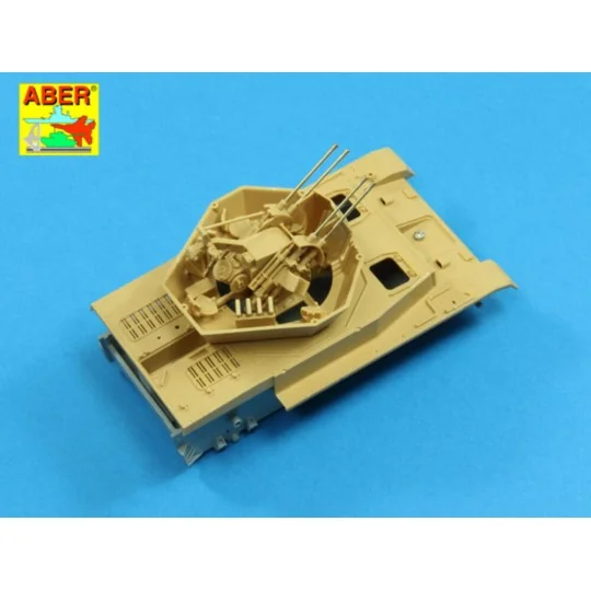 German Flak 38 barrels for Wirbelwind, 1/48 - Aber Models 48 L-24