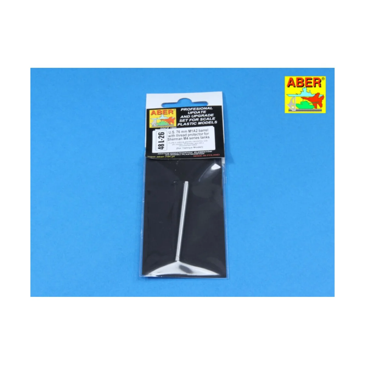 Barrel for Sherman M4 series tanks, 1/48 - Aber Models 48 L-26