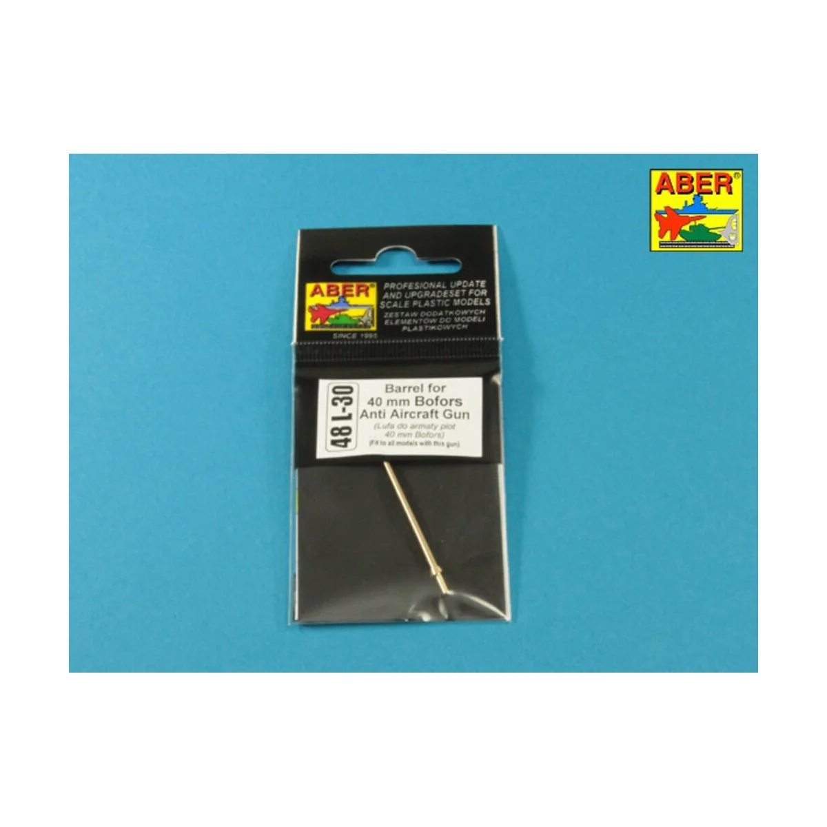 Barrel for 40 mm Bofors Anti Aircraft Gun, 1/48 - Aber Models 48 L-30