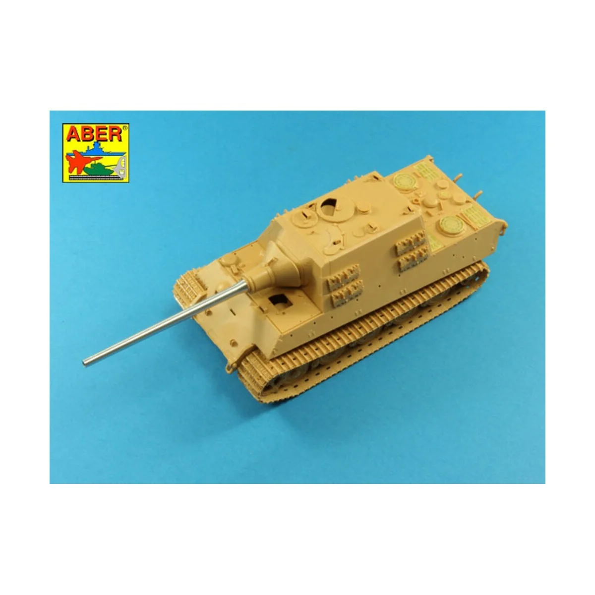 128mm PaK 44 gun for Jagdtiger, 1/48 - Aber Models 48 L-29