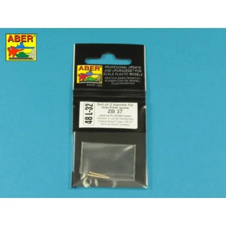 Set of 2 Barrels for ZB 37 machine guns [used on Pz.35/38(t)], 1/48...