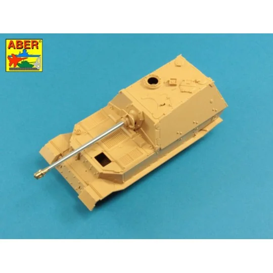 German 88mm Pak 43/2 L/71 barrel for Sd.Kfz.184 Elefant, 1/48 - Abe...