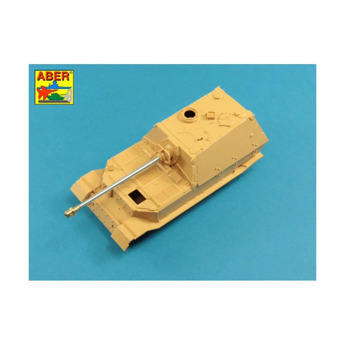 German 88mm Pak 43/2 L/71 barrel for Sd.Kfz.184 Elefant, 1/48 - Abe...