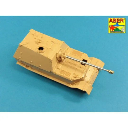 German 88mm Pak 43/2 L/71 barrel for Sd.Kfz.184 Elefant, 1/48 - Abe...