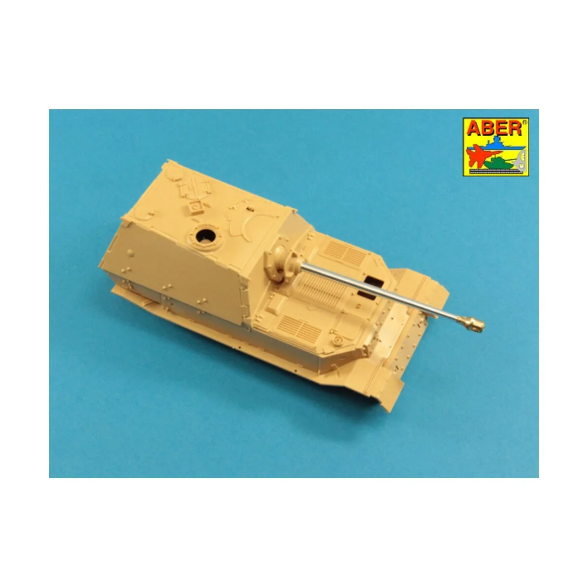 German 88mm Pak 43/2 L/71 barrel for Sd.Kfz.184 Elefant, 1/48 - Abe...