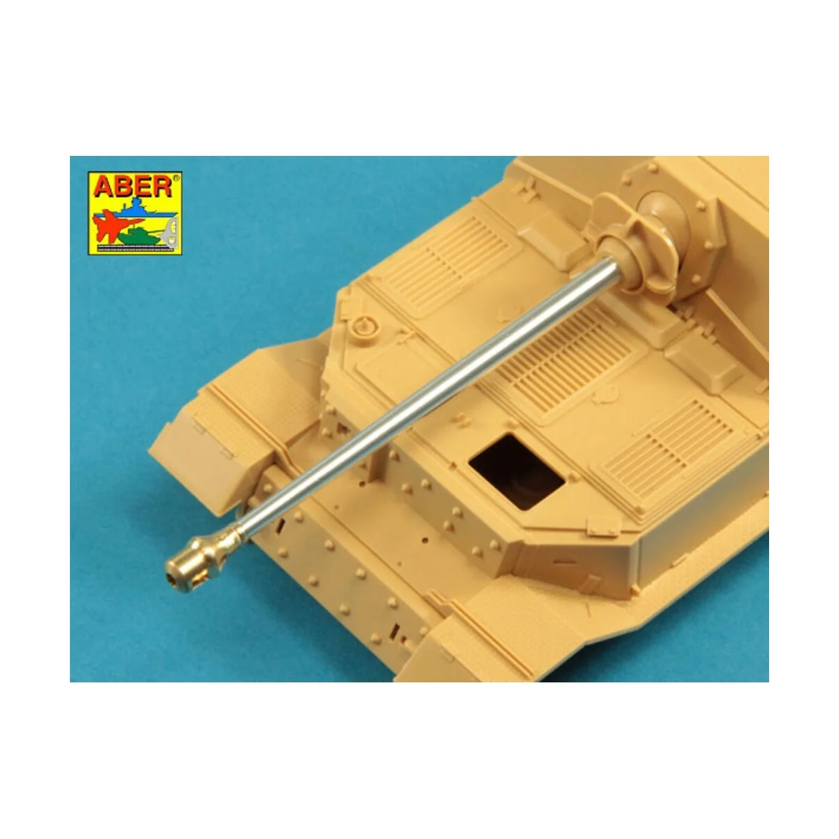 German 88mm Pak 43/2 L/71 barrel for Sd.Kfz.184 Elefant, 1/48 - Abe...