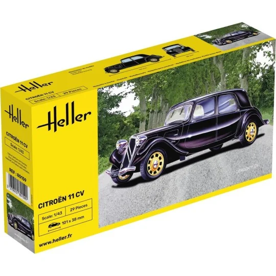 Citroen 11 CV, 1/43 - Heller 80159 Citroen 11 CV, 1/43 - Heller 80159