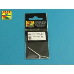U.S. 75mm M3 tank barrel for Sherman M4, 1/56 - Aber Models 56 L-01