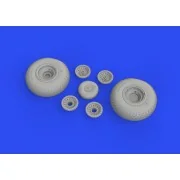B-17 wheels cross tread 1/48 for HKM, 1/48 - Eduard Accessories 648642