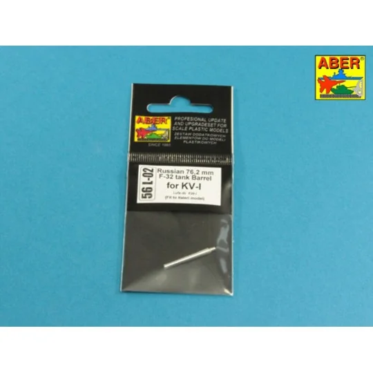 Russian 76, 2 mm F-32 barrel for KV-1, 1/56 - Aber Models 56 L-02