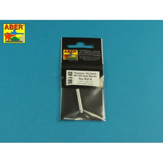Russian 152, 4 mm M-10S barrel for KV-II, 1/56 - Aber Models 56 L-03