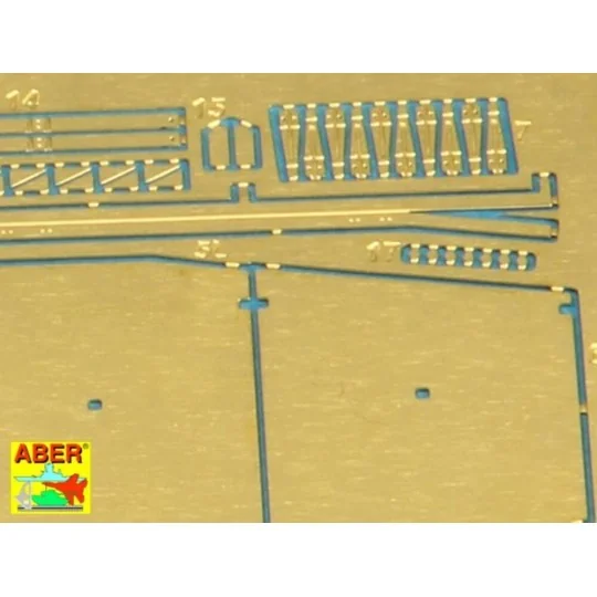 Side skirts for PzKpfw IVG, 1/72 - Aber Models 72 A04