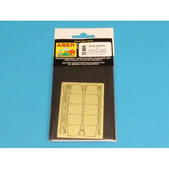 Side skirts for PzKpfw IVG, 1/72 - Aber Models 72 A04