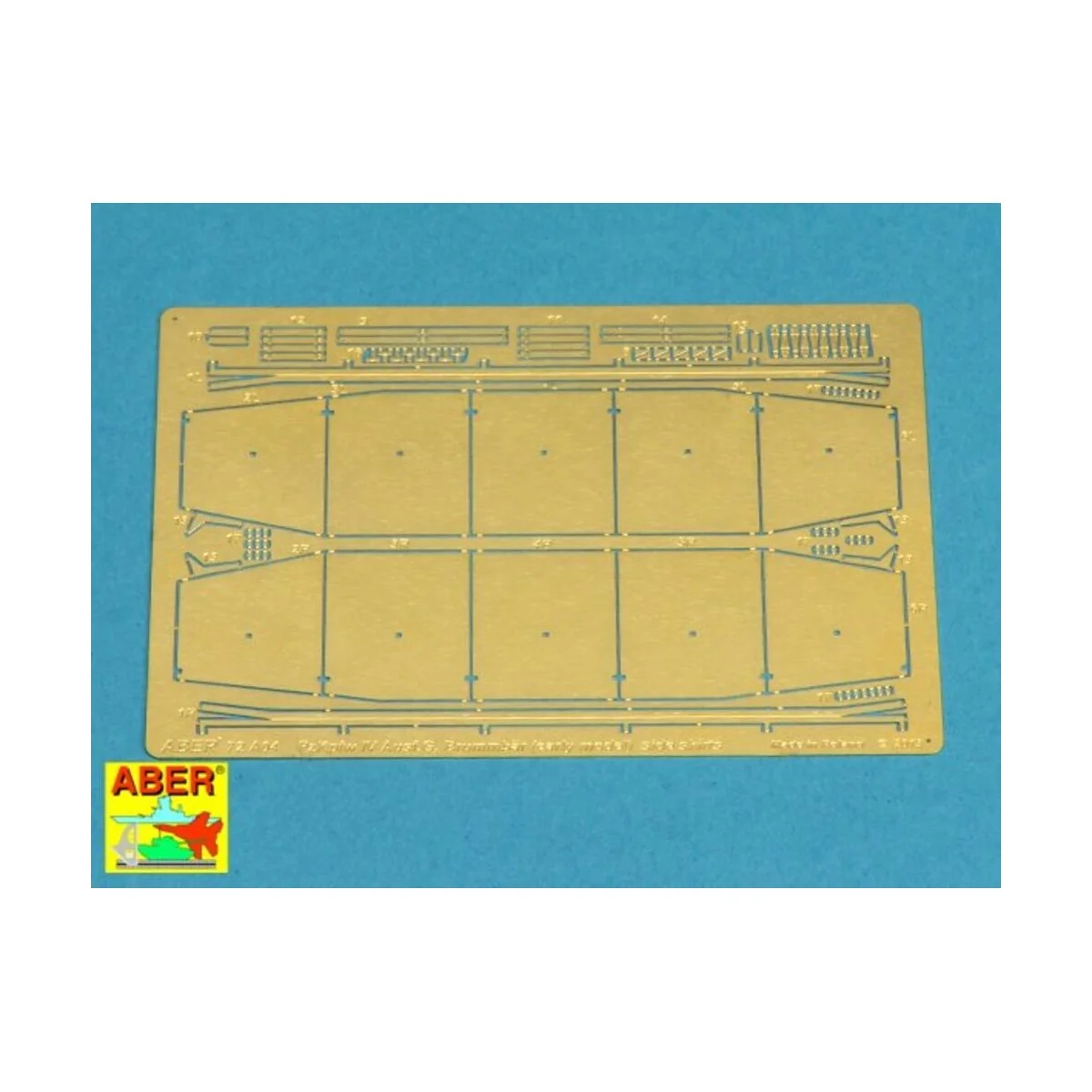 Side skirts for PzKpfw IVG, 1/72 - Aber Models 72 A04