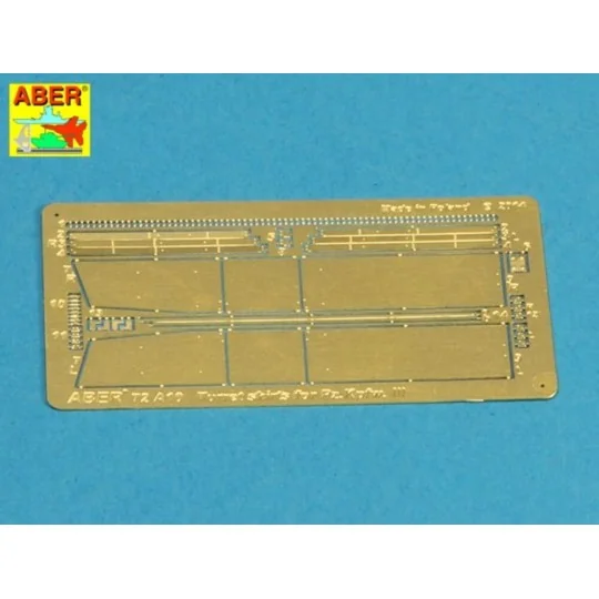 Turret skirts for PzKpfw III, 1/72 - Aber Models 72 A10