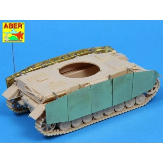 Side skirts for Pz IV H, 1/72 - Aber Models 72 A05