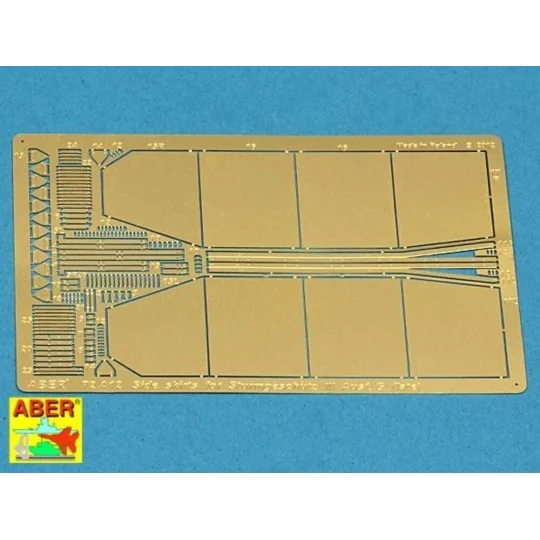 Side skirts for Stug. III (Late), 1/72 - Aber Models 72 A12