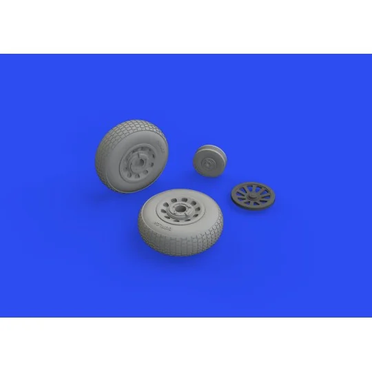 P-51D wheels block tread 2 1/48 for EDUARD, 1/48 - Eduard Accessori...