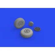 P-51D wheels block tread 2 1/48 for EDUARD, 1/48 - Eduard Accessori...
