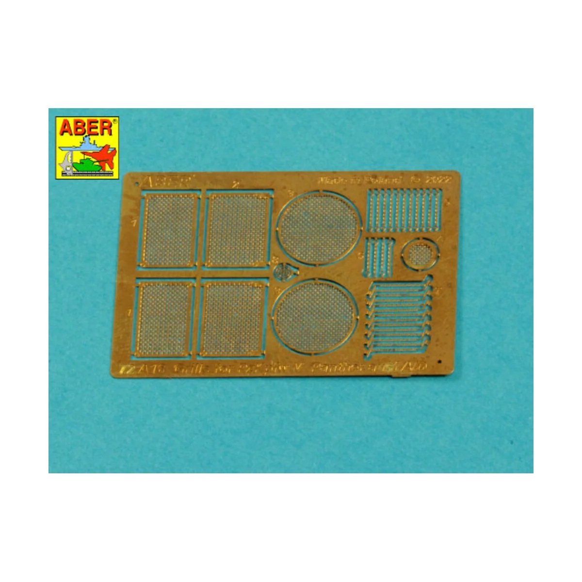 Panther, Ausf.A/D- Grilles, 1/72 - Aber Models 72 A16