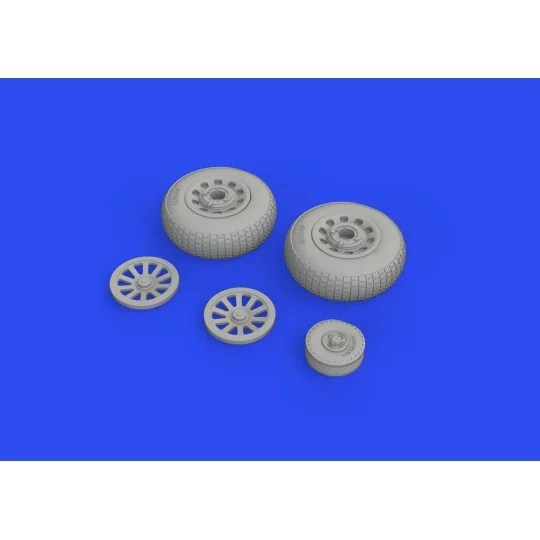 P-51D wheels block tread 2 1/48 for EDUARD - Eduard Accessories 648647