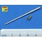 8, 80cm KwK 43L/70 German tank barrel for Tiger II, 1/72 - Aber Mod...