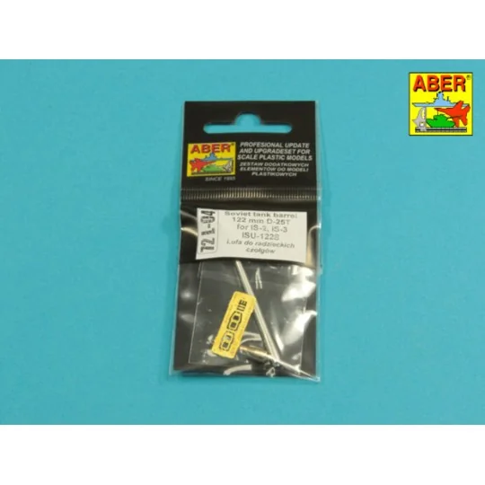 122mm D-25T Soviet tank barrel for IS-2, IS-3, ISU-122S, 1/72 - Abe...