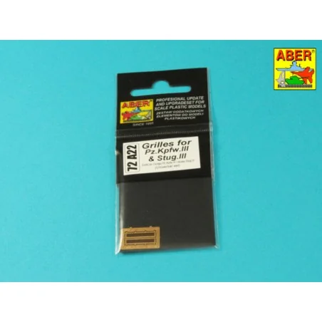 Grilles for Pz.Kpfw. III &Stug III, 1/72 - Aber Models 72 A22