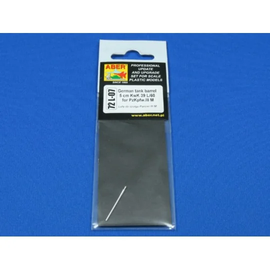 German tank barrel for Panzer III M, 1/72 - Aber Models 72 L-07
