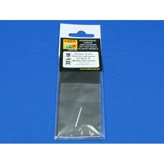 German barrel for Stug. IV, 1/72 - Aber Models 72 L-14