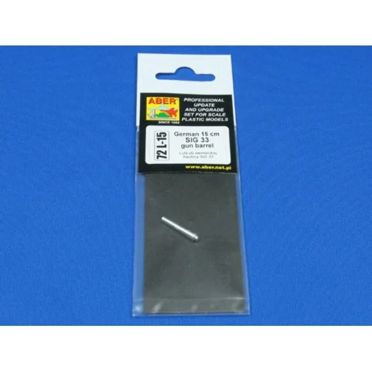 German 15 cm SiG33 gun barrel, 1/72 - Aber Models 72 L-15