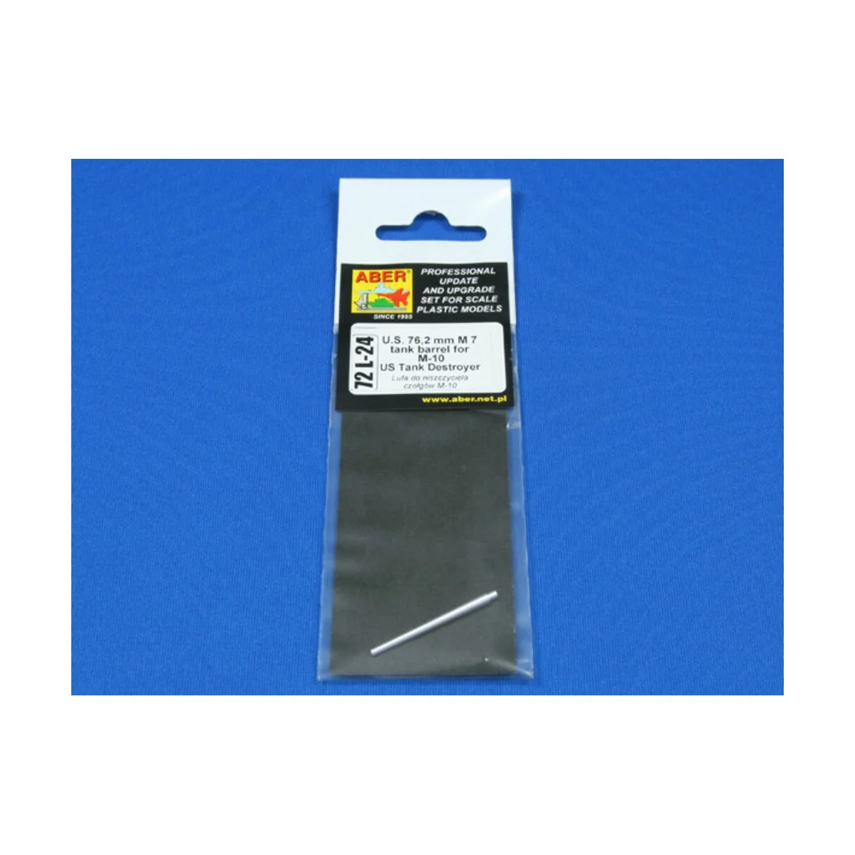 U.S. tank barrel for M10, 1/72 - Aber Models 72 L-24