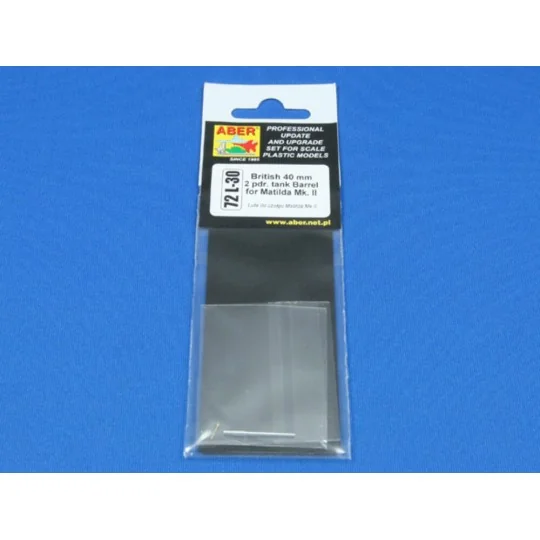 British 40 mm 2 pdr.Tank barrel for Matilda Mk.II, 1/72 - Aber Mode...