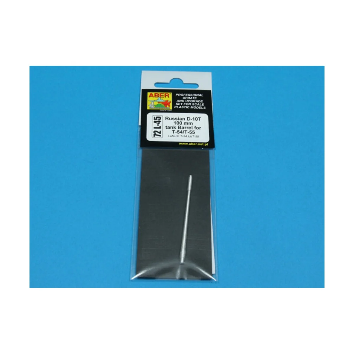 Russian 100 mm D-10T Barrel for T-54/55, 1/72 - Aber Models 72 L-45