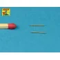 Set of 2 barrels for German machine guns MG34, 1/72 - Aber Models 7...