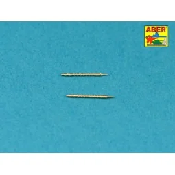 Set of 2 barrels for German machine guns MG34, 1/72 - Aber Models 7... 2
