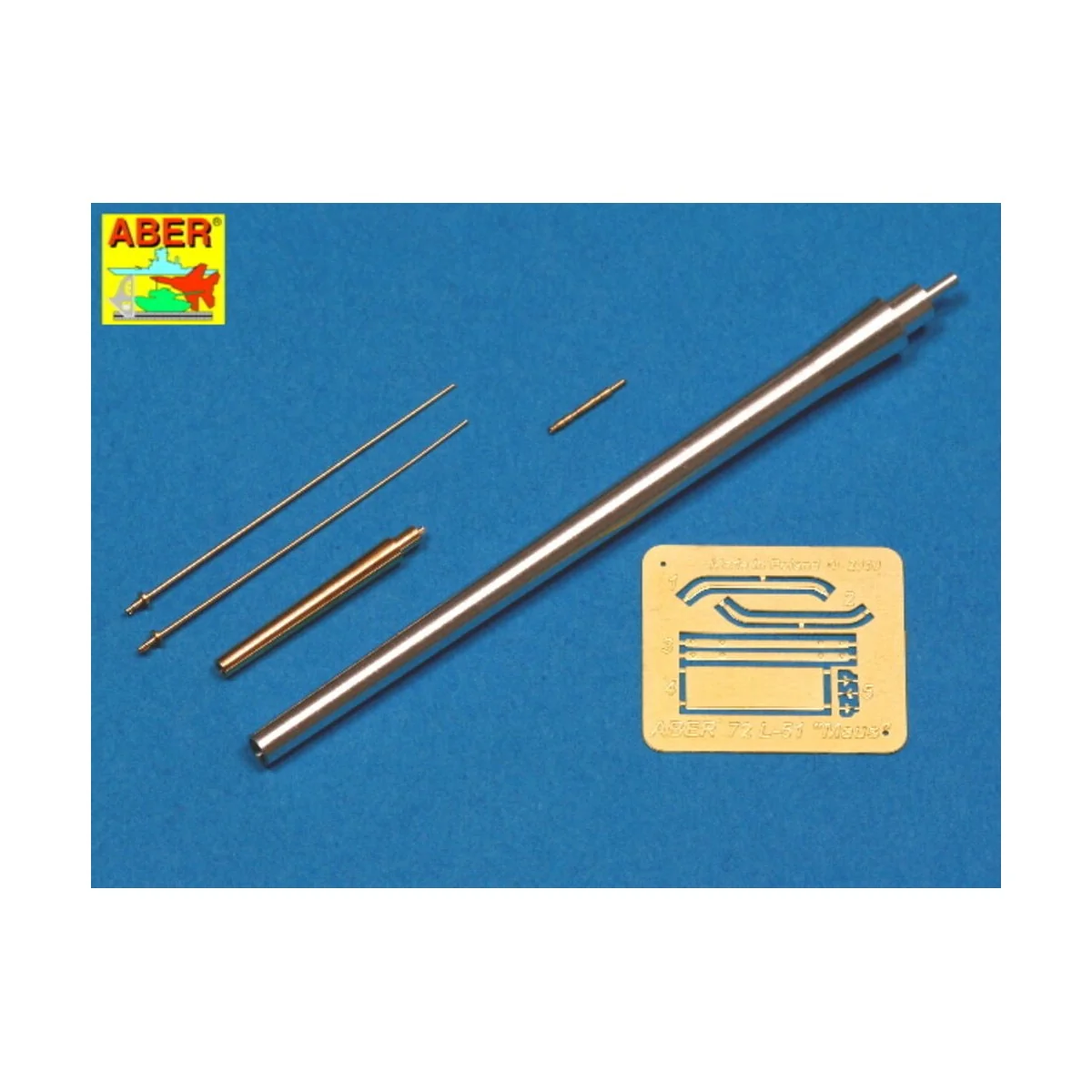 Barrels for Tank MAUS, 1/72 - Aber Models 72 L-51