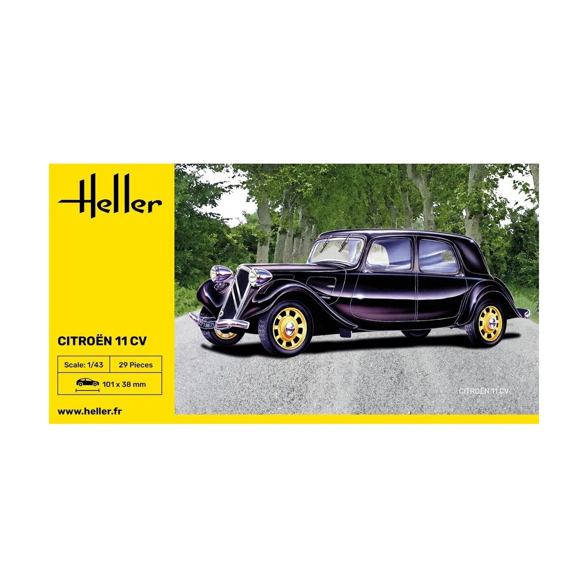 Citroen 11 CV, 1/43 - Heller 80159 Citroen 11 CV, 1/43 - Heller 80159
