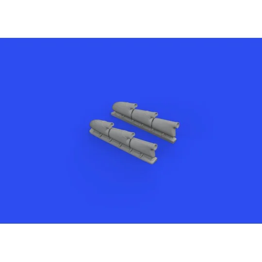 Spitfire Mk.V three-stacks exhausts rounded 1/48 for EDUARD, 1/48 -...