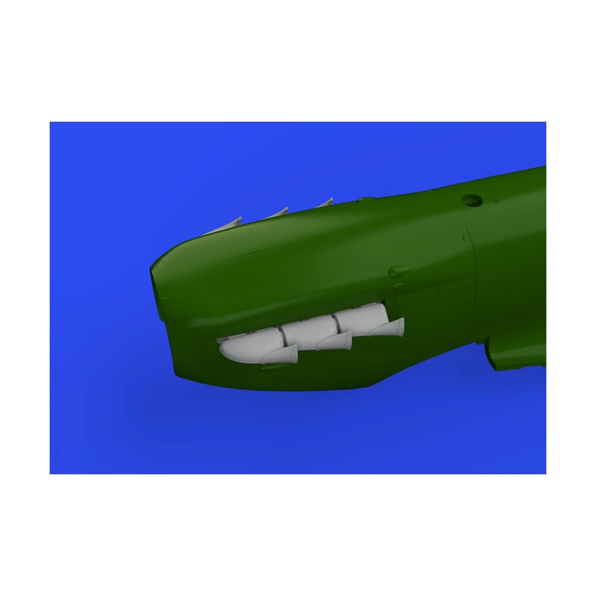 Spitfire Mk.V three-stacks exhausts fishtail 1/48 for EDUARD - Edua...