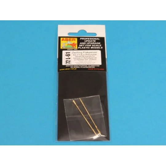 Barrels for Zwilling Flakpanzers, 1/72 - Aber Models 72 L-61