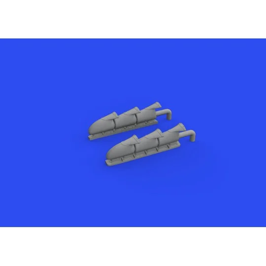 Spitfire Mk.V three-stacks exhausts fishtail 1/48 for EDUARD, 1/48 ...