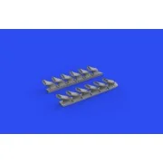 Spitfire Mk.V six-stacks exhausts fishtail for EDUARD, 1/48 - Eduar...