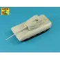 128mm KwK 44 L/65 barrel for German E-100 Super Heavy Tank, 1/72 - ...