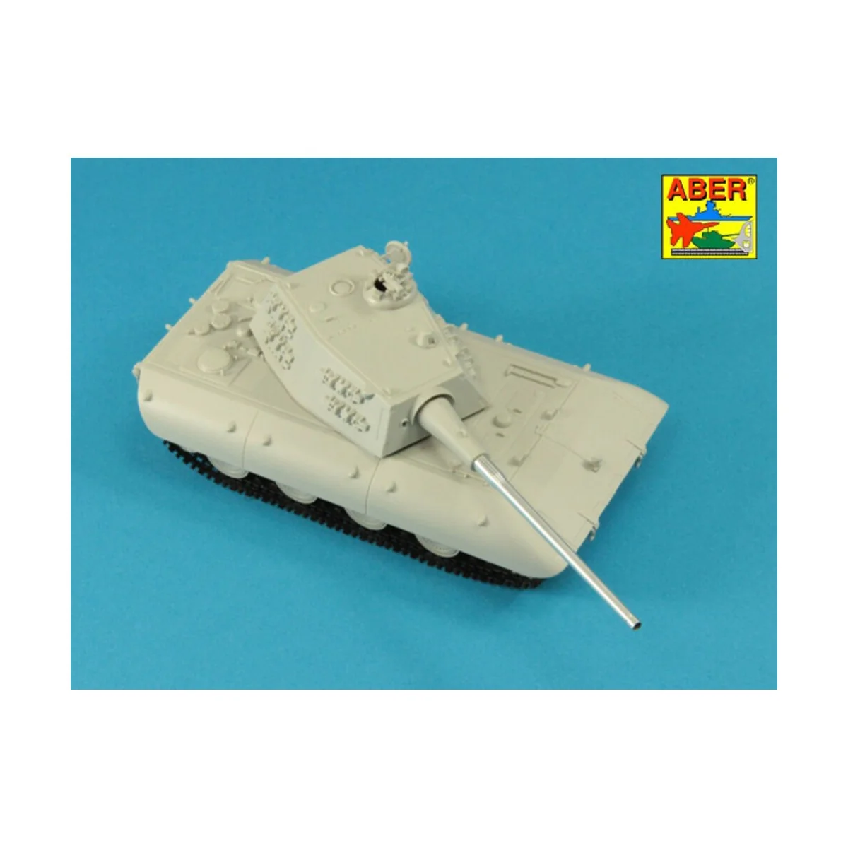 128mm KwK 44 L/65 barrel for German E-100 Super Heavy Tank, 1/72 - ...
