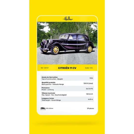 Citroen 11 CV - Heller 80159