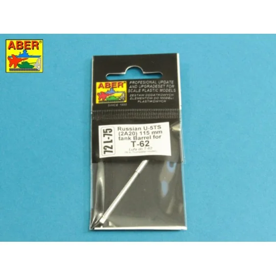 Russian U-5TS (2A20) 115 mm tank Barrel for T-62, 1/72 - Aber Model...